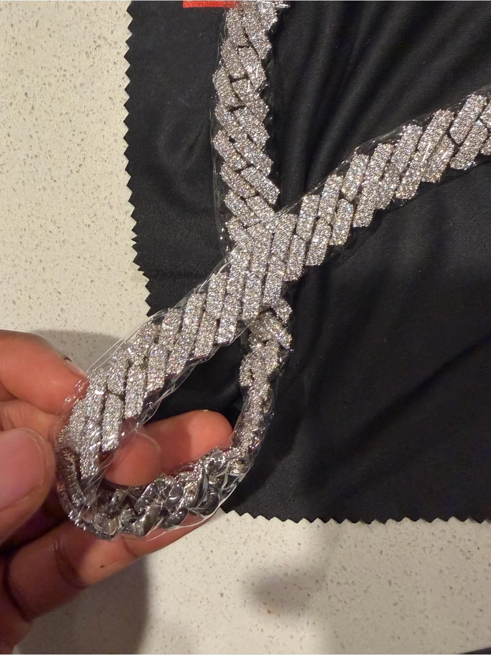 VVS Moissanite Cuban Link Chain 20in